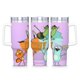 thumbnail image 1 of Kiff Vaso aislado de acero inoxidable con asa, diseño temático, regalo para familia, amigos y fans; incluye pajita y encaja en el portavasos estándar, 40 oz, 1 of 6