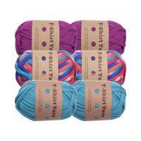 Bothyi - Hilo De Camiseta De 6 Uds., Tubo De Ganchillo Suave, Hilo Gigante Para Manta, Almohada De Macramé, Estilo C