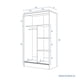 thumbnail image 5 of Clóset Caburgua 2 Puertas Corredera Walnut Marrón, 5 of 8