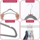 thumbnail image 3 of Perchas de terciopelo gris LDC LUX DECOR COLLECTION – Pack de 30, 3 of 9