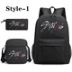 thumbnail image 1 of New fashion Korean K-POP three-piece backpack teenage school backpack shoulder bag pen bag large capacity schoolbag, 1 of 3