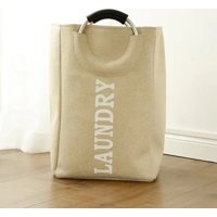 Genérico - Cesto Ropa Sucia Laundry Plegable Color Beige