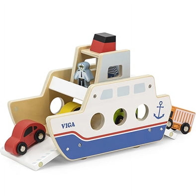 Viga - Barcoferry De Madera Con Accesorios