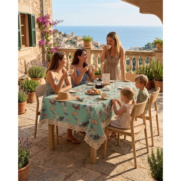 Mantel Rectangular de Diseño Floral Vintaje 140x220cm