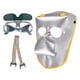 thumbnail image 1 of Máscara De Soldadura De Cuero Y Gafas De Soldadura Cubierta Facial De Soldador Para Fundición De Metal, 1 of 4