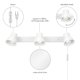 thumbnail image 5 of Lámpara de techo GLOBE Electric 64000116 22 de 3 luces, 5 of 9