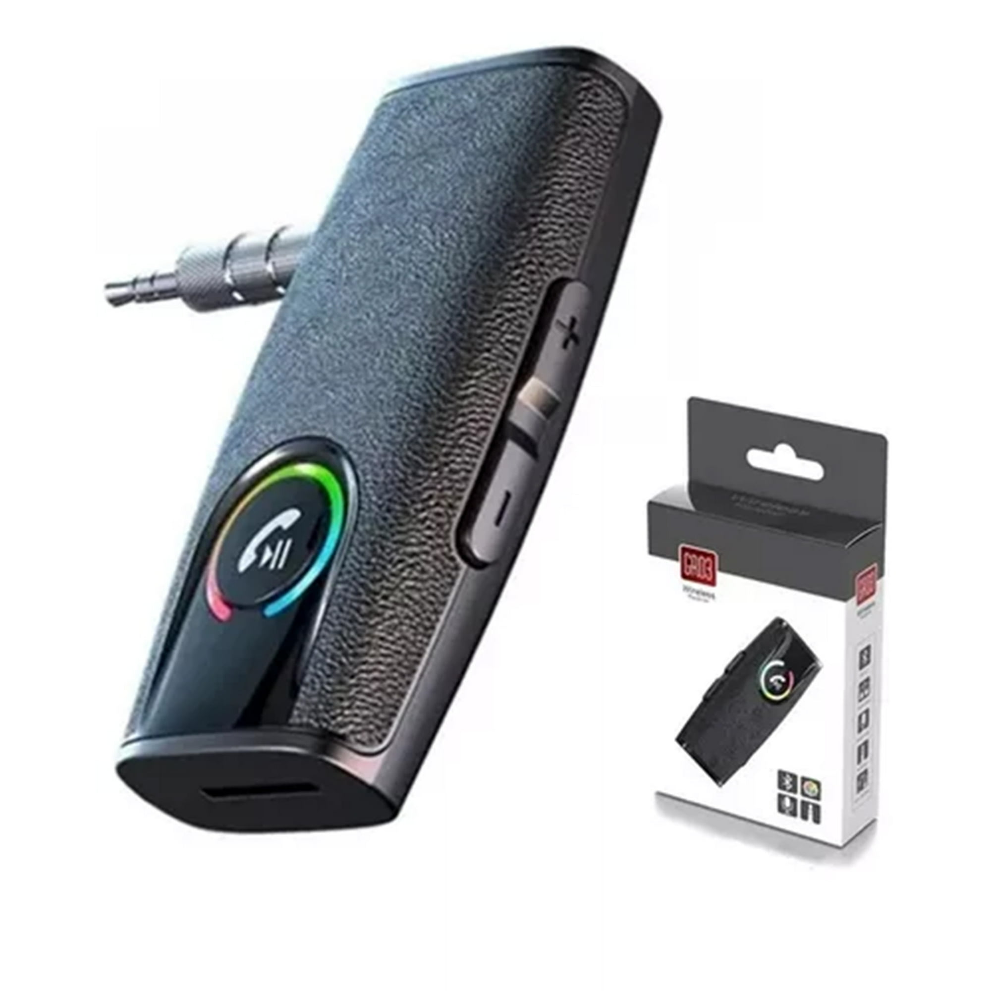 Veat00l - Gr03 Receptor Auxiliar Bluetooth Bluetooth 5.3 Llamadas Manos Libres En El Coche Conversor De Audio 3,5mm Opciones De Conectividad Aux Audio 5