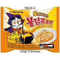 Buldak Ramen 4 Quesos Samyang 145G*Pack 4 Bolsas