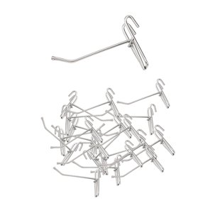 Magideal - Ganchos Para Exhibición De Rejilla, Organizador De Ganchos Colgantes, Perchas De Metal A Prueba De Óxido Para Garaje, Joyería, Tienda Minorista, 25 Ud 105 Cm