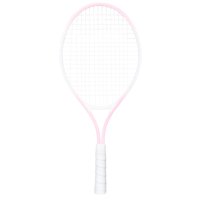 Ioensy - Raqueta De Tenis De 21 Pulgadas Para Niños, Mango Ergonómico, Para Parque, Niños Y Niñas, Color Rosa Y Blanco.