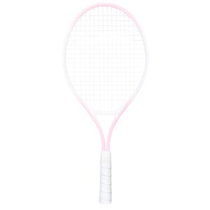 Ioensy - Raqueta De Tenis De 21 Pulgadas Para Niños, Mango Ergonómico, Para Parque, Niños Y Niñas, Color Rosa Y Blanco.