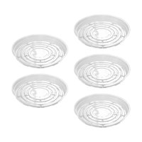 Ioensy - Bandejas Para Plantas, Decoración Para El Hogar, Patio, Césped, Balcón, Alféizar Redondo, Platillos Para Plantas De 12 Pulgadas