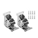 thumbnail image 5 of 2 Bisagras Para Patas De Muebles Plegables, Fáciles De Instalar, Soportes Resistentes Plateados, 5 of 5