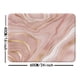 thumbnail image 1 of 1pc Non-Slip Marble Pink Bathroom Mat - Absorbent, Anti-Skid, Contemporary Art, Indoor/Outdoor, Stylish & Elegant Gift, 16x24/20x31 Inches for Bathroom Decoration, 1 of 4