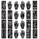 thumbnail image 1 of Kit de plantillas de tatuajes de henna XMASIR, paquete de 24 hojas, 1 of 9