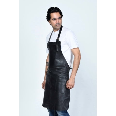 Delantal Sharo Cuero Natural Estiloso Multipropósito