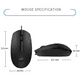 thumbnail image 4 of Mouse Alámbrico 29HPVM10BK Negro, 4 of 4