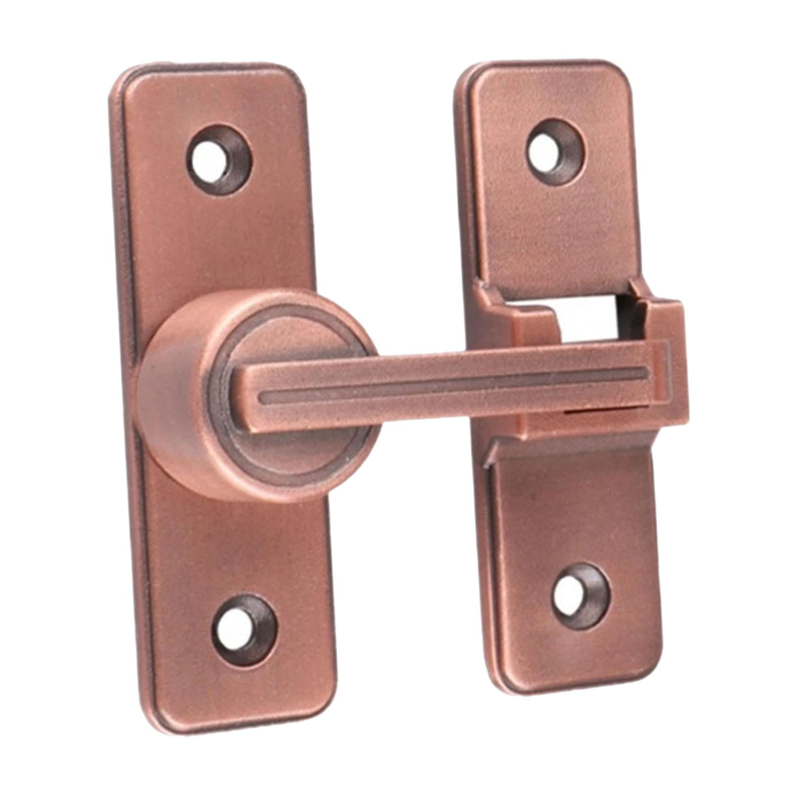Magideal - Pestillo De Puerta Pestillo De Puerta Hardware Antipérdida Duradero Perno De Puerta Interior Cerradura Deslizante Para Granero Baño Dormitorio Oficina Oro Rosa De 180 Grados.