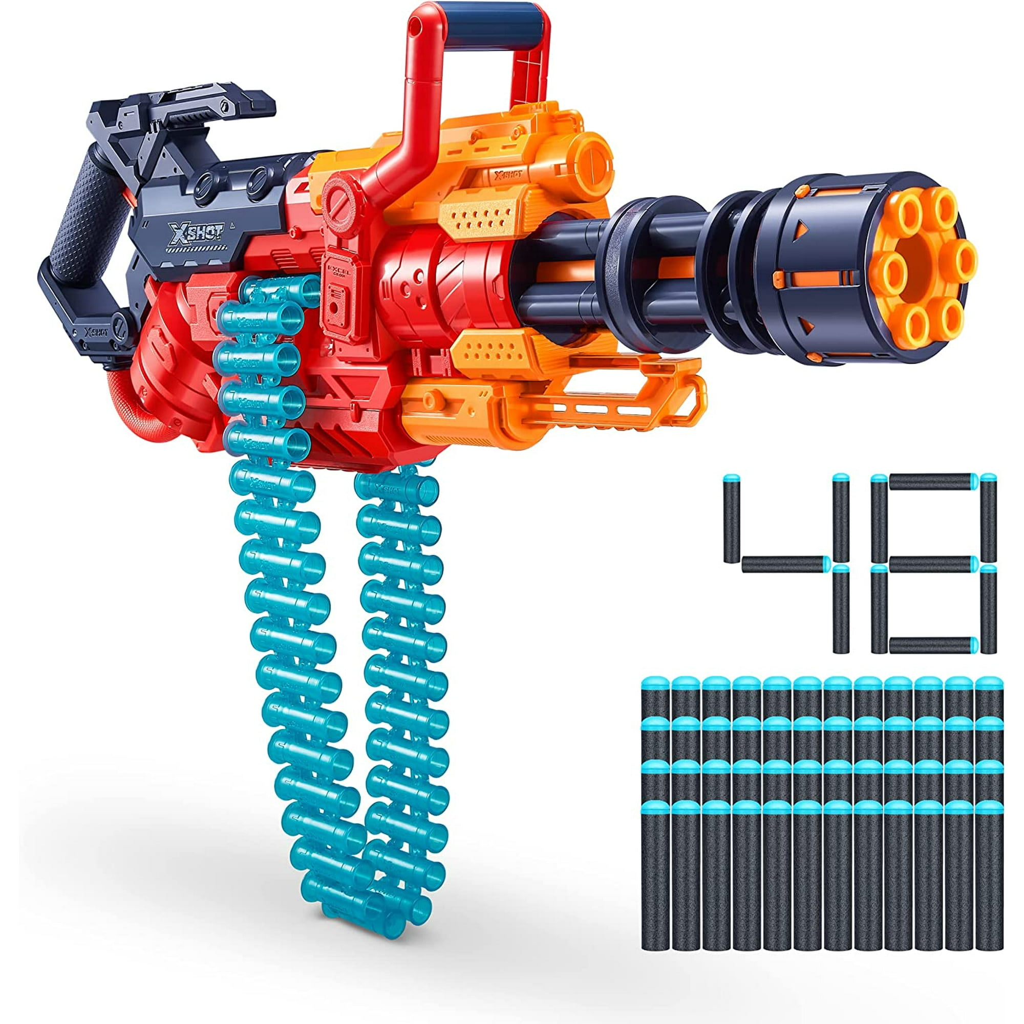 Super Ametralladora Lanzador Crusher 48 Dardos X-shot Zuru | Lider