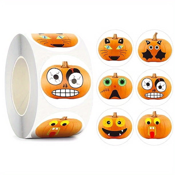 1roll, Halloween Animal Thank You Decoration, Self-adhesive Sticker Label, Box Seal Sticker, Seal Sticker, Business Commodity Packaging Sealing Sticker, Gift Box Decor Bag Packaging Label, Sealing Dec