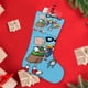 thumbnail image 4 of Calcetines de Navidad de Lino Blanco Doug 45cm x 32cm, 4 of 5