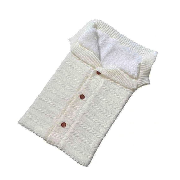 Saco De Dormir Manta para Bebe Recién Nacido Ultrasuave Blanco