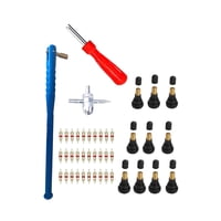 Ioensy - Kit De Herramientas De Reparación De Válvulas De Neumáticos, Herramienta De Extracción De Válvulas De Neumáticos Premium Para Bicicleta, 43X