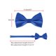 thumbnail image 3 of INSPIRE CHIC Conjunto de Pajarita Pre-Anudada para Hombre con Pañuelos a Juego para Negocios Casual Azul Real Talla Única, 3 of 5