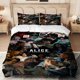 thumbnail image 1 of 3pcs Alice in Borderland Survival Game Pattern Printed Set Made of Soft And Skin-Friendly Polyester Fabric, 1 of 1