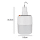 thumbnail image 3 of Ampolleta Led Recargable Solar Y Cable Emergencia O Camping, 3 of 6