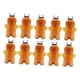 thumbnail image 3 of 10 Botellas De Jugo Vacías De Hombre De Jengibre De 500 Ml Para Jugo De Refrigerador De Té Marrón, 3 of 5