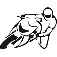 Rienda Libre Graphics - Decomural Motorbike And Rider Motorsports Ws-15344