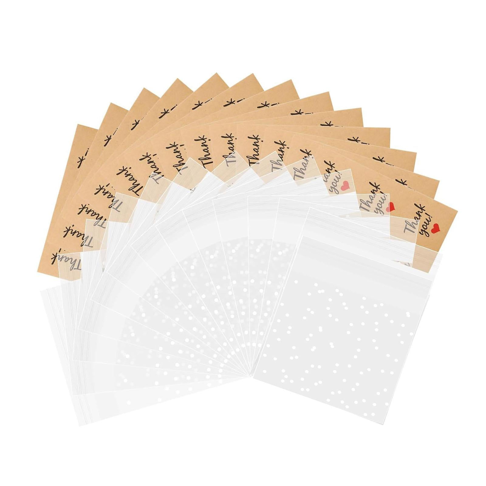 Magideal - Bolsas De Embalaje De Galletas Con Pegatinas De Agradecimiento Para El Aniversario Del Hogar De Cafetería