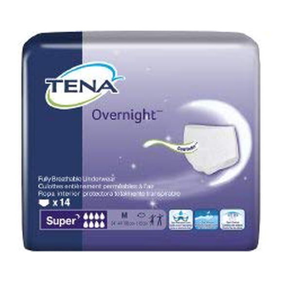Ropa interior absorbente SCA Tena Overnight Talla Media (Pack de 14)