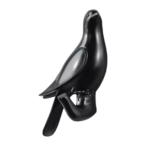 Bothyi - Percha De Almacenamiento De Ropa Fácil De Instalar Gancho De Pájaro Para Ropa Sombrero Granja S Negro