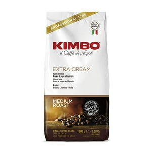 Café En Grano Italiano Kimbo Extra Cream 1Kg