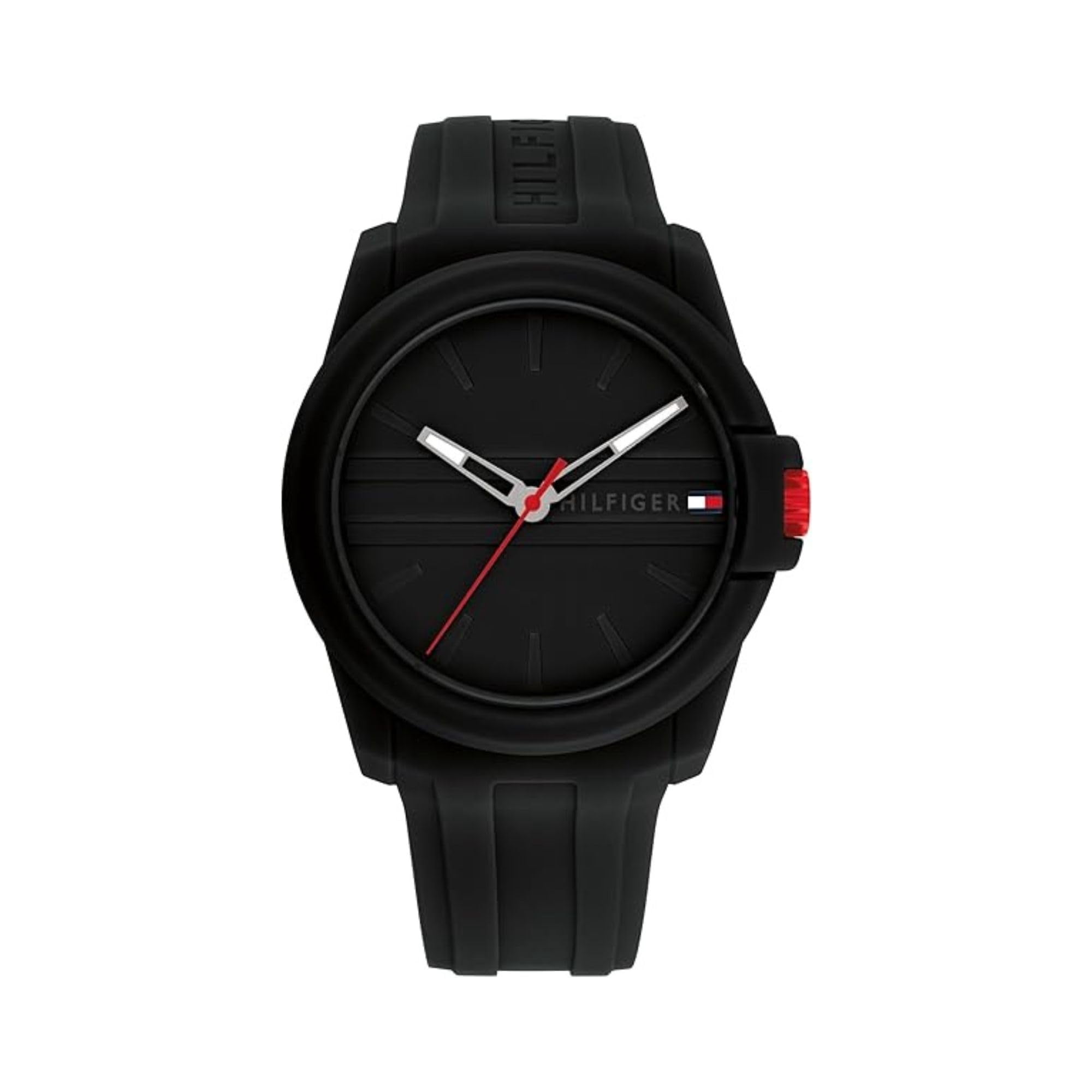 Reloj Tommy Hilfiger Casual 3h Quartz Para Hombre, 44 Mm, Silicona