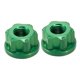 thumbnail image 3 of 2x Tuercas De Eje De Cubo De Rueda De Bicicleta Para Bicicleta De Pi?ón Fijo M9 Tuerca De Eje Delantero Antideslizante Verde, 3 of 5
