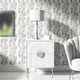 thumbnail image 2 of 1 Roll, Modern Leaves Branch Wallpaper, Black And White, Simple Nordic Thick Peel And Stick, Refrigerator Speaker Dryer Cabinet Oven Appliance Furniture Room Background Kitchen Renovation Wallpaper, H, 2 of 3