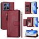 thumbnail image 1 of Funda Billetera Cremallera para Motorola Moto G Stylus 5G 2025 con Porta Tarjetas, Soporte y Correa Rojo, 1 of 5