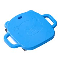 Magideal - Tabla De Ejercicios De Suelo Con Asas Y Ruedas, Equipo De Juego Para, Tabla De Equilibrio Para Educación En Casa, Patio Trasero, Gimnasio, Área De Jue Azul