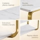 thumbnail image 5 of Mesa De Centro Moderna Minimalista 2 Niveles 100x48x43 Blanco, 5 of 8