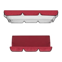 Ioensy - Kit De Cubierta De Dosel Para Silla Columpio De Jardín, Accesorios, Dosel 195X125X15Cm, Resistente Al Sol, Rojo