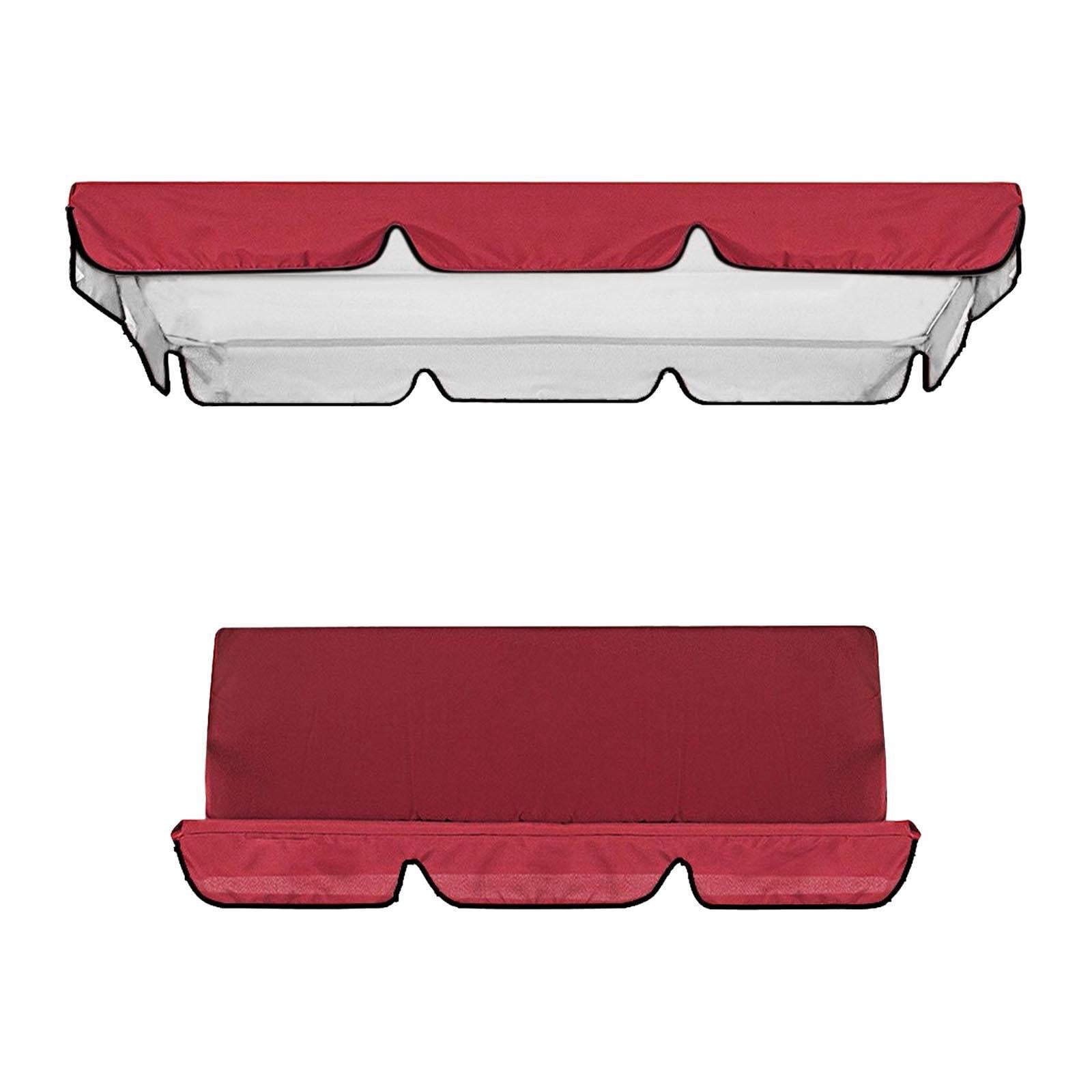 Magideal - Juego De Cubierta De Repuesto Para Columpio De Patio Al Aire Libre, Para Días Lluviosos, Sol Intenso, Funda De Asiento, 59 X 19,6 X 4 Pulgadas, Imperm Rojo