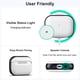 thumbnail image 4 of Funda de cuero RIXENY para AirPods Pro 3 (3.ª generación 2025) blanca, 4 of 7