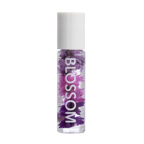 Brillo de labios con aroma a lichi perfumado con flores reales en forma de bola enrollable