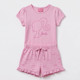 thumbnail image 3 of Pijama Manga Corta Niña Barbie Logo Rosado, 3 of 5