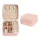thumbnail image 1 of Caja de Accesorios de Viaje REGALWOVEN, Mini Organizador de Accesorios Portátil de Cuero PU, Estuche de Almacenamiento y Exhibición, Sostén de Color Rosa Nude, 1 of 7