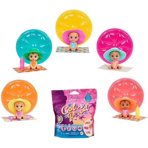 Barbie - Gtt12 Color Reveal Para Bebés, Arena Y Sol, Más De 3 Años