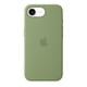 thumbnail image 1 of Funda de silicona para iPhone 17e con MagSafe, verde musgo claro, 1 of 5